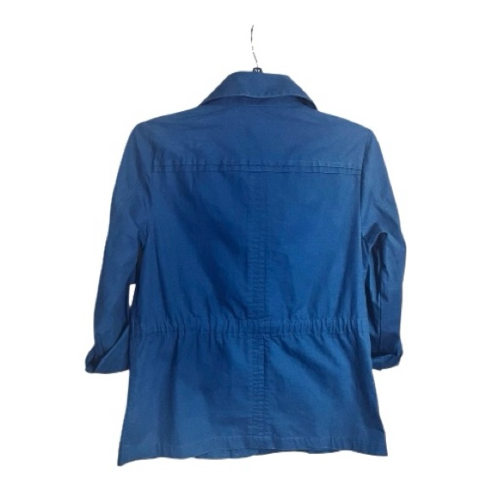Coldwater Creek Cotton Ringstop Button Drawstring Jacket 4 Pocket Jacket size 10 - Picture 4 of 11